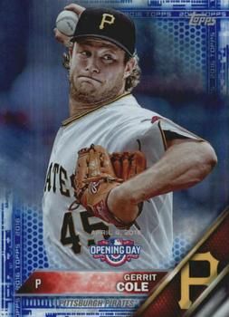 2016 Topps Opening Day - Blue Foil #OD-163 Gerrit Cole Front