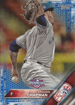 2016 Topps Opening Day - Blue Foil #OD-197 Aroldis Chapman Front