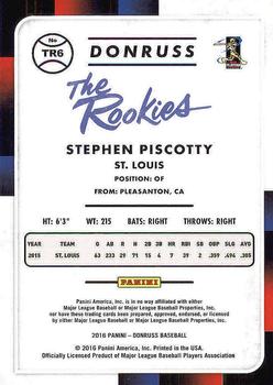 2016 Donruss - The Rookies #TR6 Stephen Piscotty Back