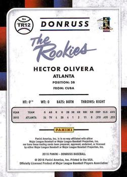 2016 Donruss - The Rookies #TR12 Hector Olivera Back