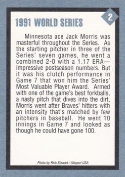 1991 Tuff Stuff 1991 World Series #2 Jack Morris Back