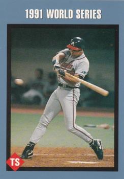 1991 Tuff Stuff 1991 World Series #3 Dave Justice Front