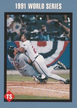 1991 Tuff Stuff 1991 World Series #5 Lonnie Smith / Brian Harper Front