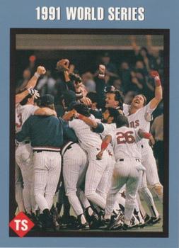 1991 Tuff Stuff 1991 World Series #9 Twins Victory Celebration Front