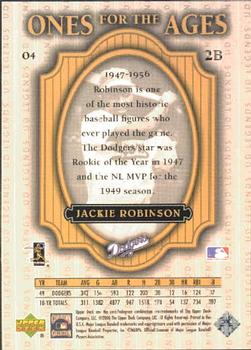 2000 Upper Deck Legends - Ones for the Ages #O4 Jackie Robinson  Back