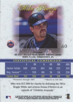 1998 Topps Gold Label - Class 2 #60 Mike Piazza Back