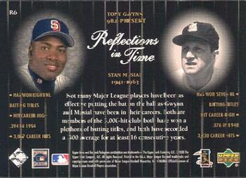 2000 Upper Deck Legends - Reflections in Time #R6 Tony Gwynn / Stan Musial Back