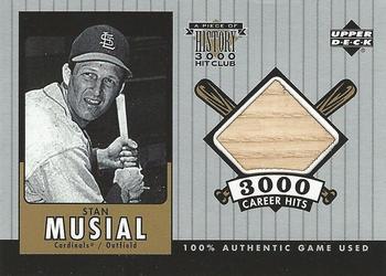 2000 Upper Deck MVP - A Piece of History 3000 Hit Club: Stan Musial #SM-B Stan Musial Front