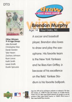 2000 Upper Deck MVP - Draw Your Own Card #DT13 Ken Griffey Jr.  Back