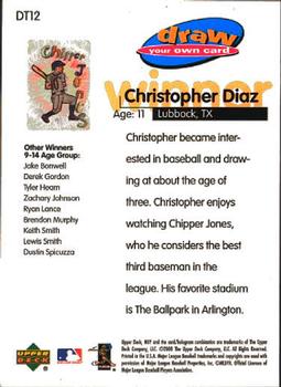 2000 Upper Deck MVP - Draw Your Own Card #DT12 Chipper Jones  Back