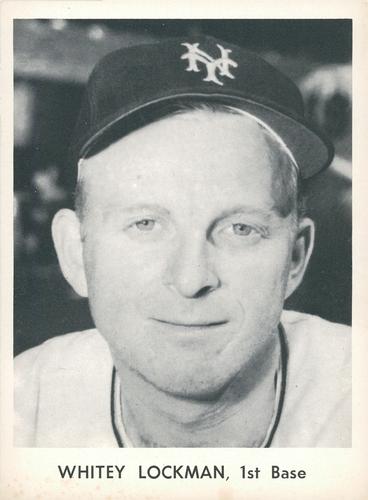 1956 Jay Publishing New York Giants Past & Present 12 #NNO Whitey Lockman Front