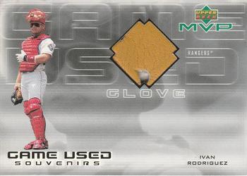 2000 Upper Deck MVP - Game Used Souvenirs #G-IR Ivan Rodriguez Front