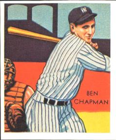 1985 1934-1936 Diamond Stars (reprint) #38 Ben Chapman Front