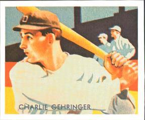 1985 1934-1936 Diamond Stars (reprint) #77 Charley Gehringer Front