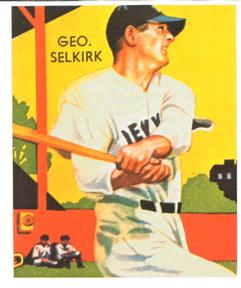 1985 1934-1936 Diamond Stars (reprint) #88 George Selkirk Front