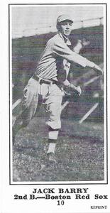1916 Sporting News (M101-5) Reprint #10 Jack Barry Front