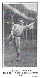 1916 Sporting News (M101-5) Reprint #52 Larry Doyle Front