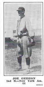1916 Sporting News (M101-5) Reprint #66 Joe Gedeon Front