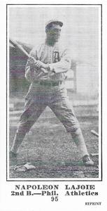 1916 Sporting News (M101-5) Reprint #95 Nap Lajoie Front