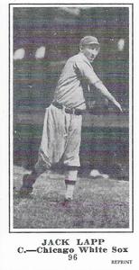 1916 Sporting News (M101-5) Reprint #96 Jack Lapp Front