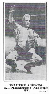 1916 Sporting News (M101-5) Reprint #156 Walter Schang Front