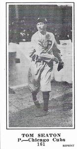 1916 Sporting News (M101-5) Reprint #161 Tom Seaton Front