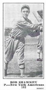 1916 Sporting News (M101-5) Reprint #163 Bob Shawkey Front