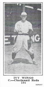 1916 Sporting News (M101-5) Reprint #194 Ivey Wingo Front