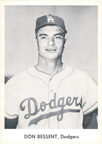 1958 Danny Goodman Los Angeles Dodgers Set B #NNO Don Bessent Front