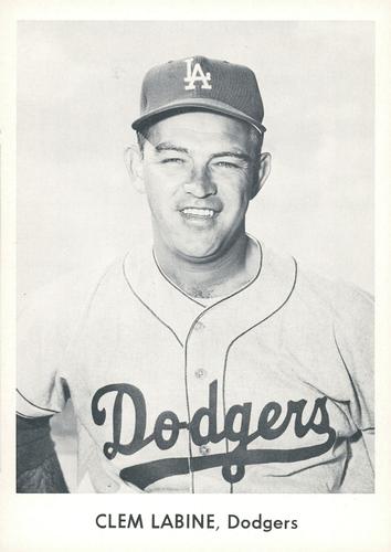 1958 Danny Goodman Los Angeles Dodgers Set B #NNO Clem Labine Front