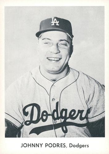 1958 Danny Goodman Los Angeles Dodgers Set B #NNO Johnny Podres Front