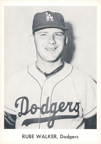 1958 Danny Goodman Los Angeles Dodgers Set B #NNO Rube Walker Front