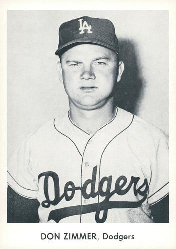 1958 Danny Goodman Los Angeles Dodgers Set B #NNO Don Zimmer Front