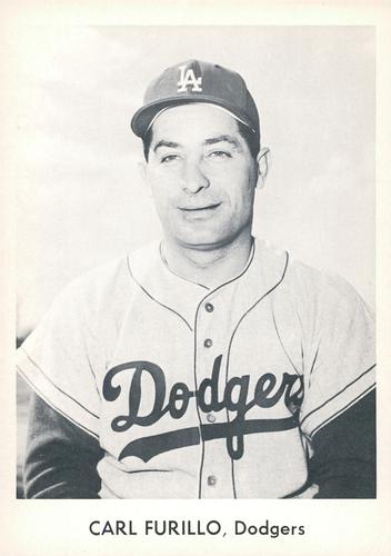 1958 Danny Goodman Los Angeles Dodgers Set A #NNO Carl Furillo Front