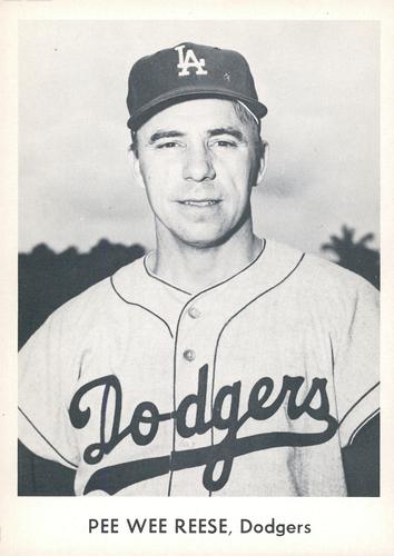 1958 Danny Goodman Los Angeles Dodgers Set A #NNO Pee Wee Reese Front