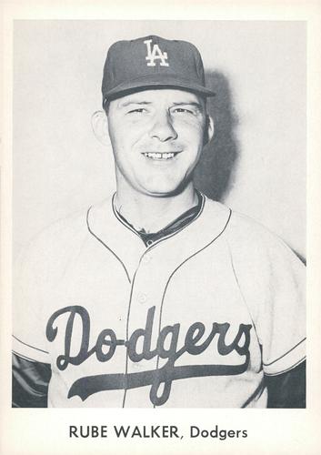 1958 Danny Goodman Los Angeles Dodgers Set A #NNO Rube Walker Front