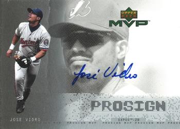 2000 Upper Deck MVP - ProSign #JV Jose Vidro  Front