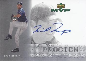 2000 Upper Deck MVP - ProSign #MM Mike Meyers  Front
