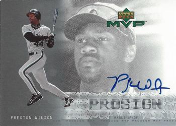 2000 Upper Deck MVP - ProSign #PW Preston Wilson  Front