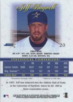 1998 Topps Gold Label - Class 3 #20 Jeff Bagwell Back