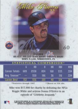 1998 Topps Gold Label - Class 3 #60 Mike Piazza Back