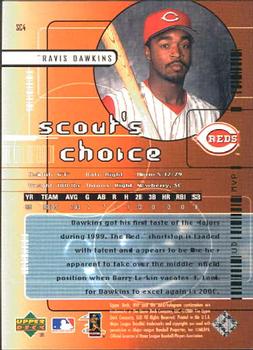 2000 Upper Deck MVP - Scout's Choice #SC4 Travis Dawkins Back