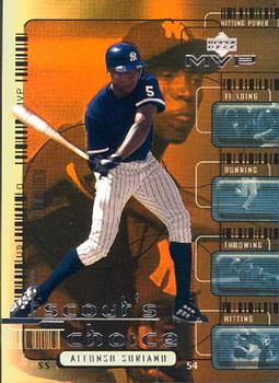 2000 Upper Deck MVP - Scout's Choice #SC8 Alfonso Soriano  Front