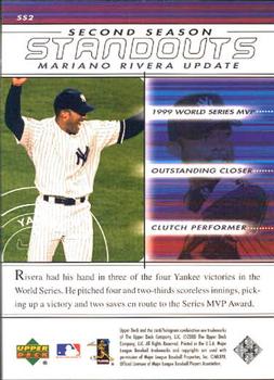 2000 Upper Deck MVP - Second Season Standouts #SS2 Mariano Rivera Back