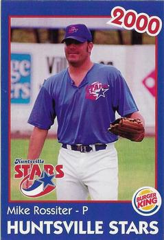 2000 Burger King Huntsville Stars #NNO Mike Rossiter Front
