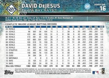 2015 Topps - Limited #16 David DeJesus Back