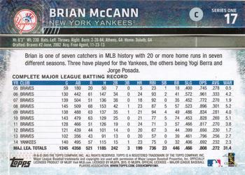 2015 Topps - Limited #17 Brian McCann Back