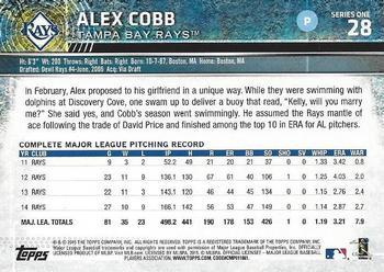 2015 Topps - Limited #28 Alex Cobb Back