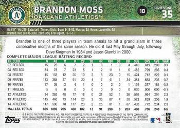 2015 Topps - Limited #35 Brandon Moss Back