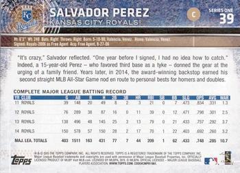 2015 Topps - Limited #39 Salvador Perez Back